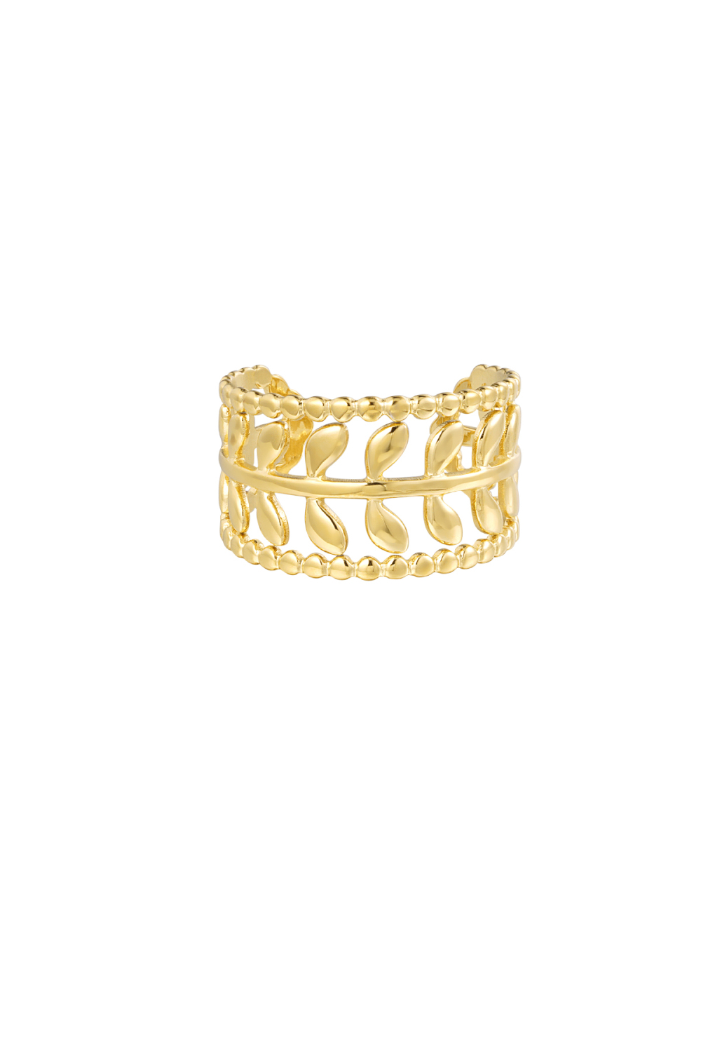 Bague Feuilles/Boules 