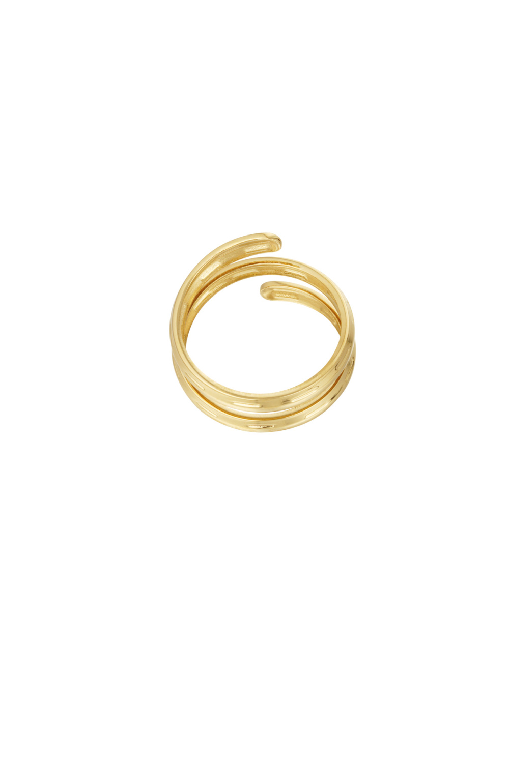 Bague Ville Torsadée Dorée Image4