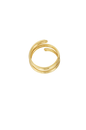Bague Ville Torsadée Dorée h5 Image4