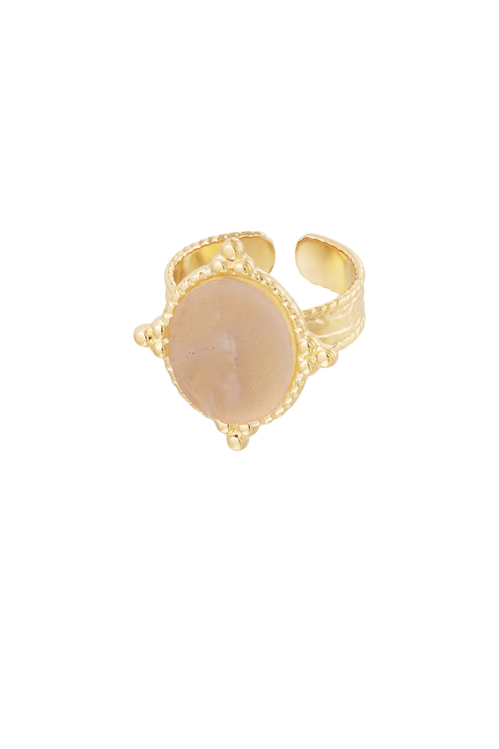 Bague Pierre Avec Déccouleur Oration - Couleur Or/Vert 