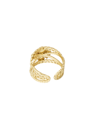 Bague Couches Croix Avec Pierre h5 Image3