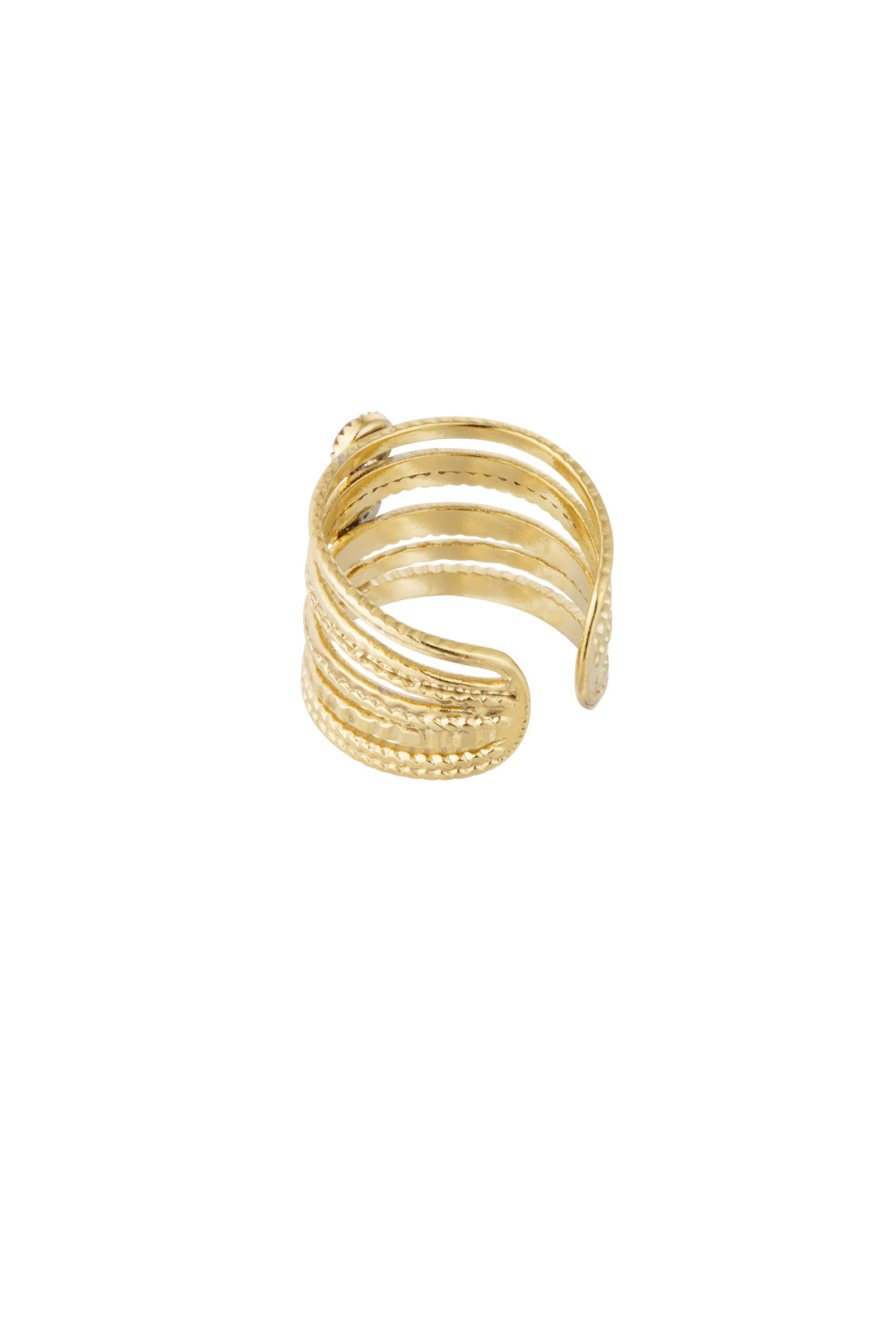 Bague Pierre Trois Couches - Couleur Or/Vert Image5