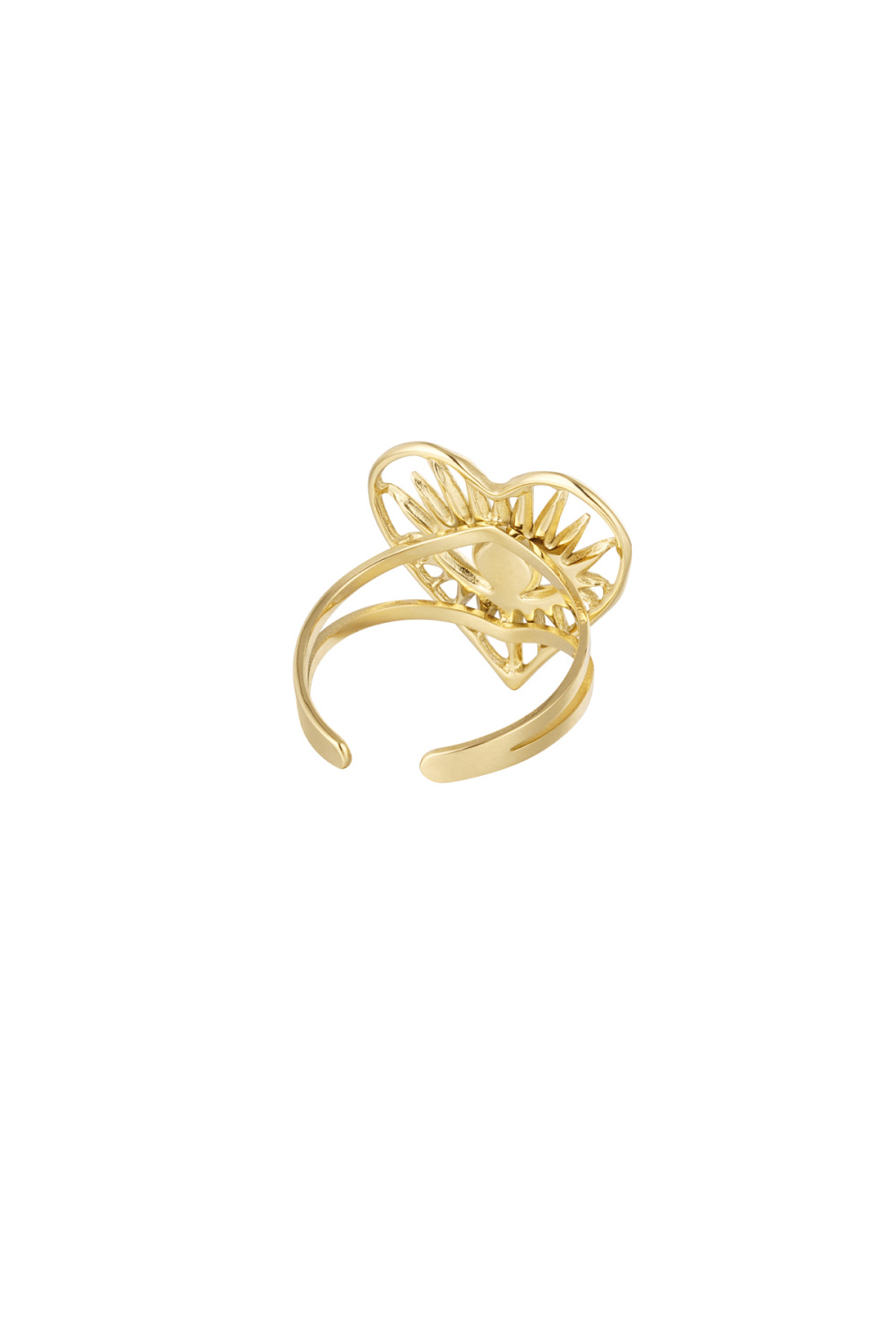 Bague Coeur Avec Décoration Image2