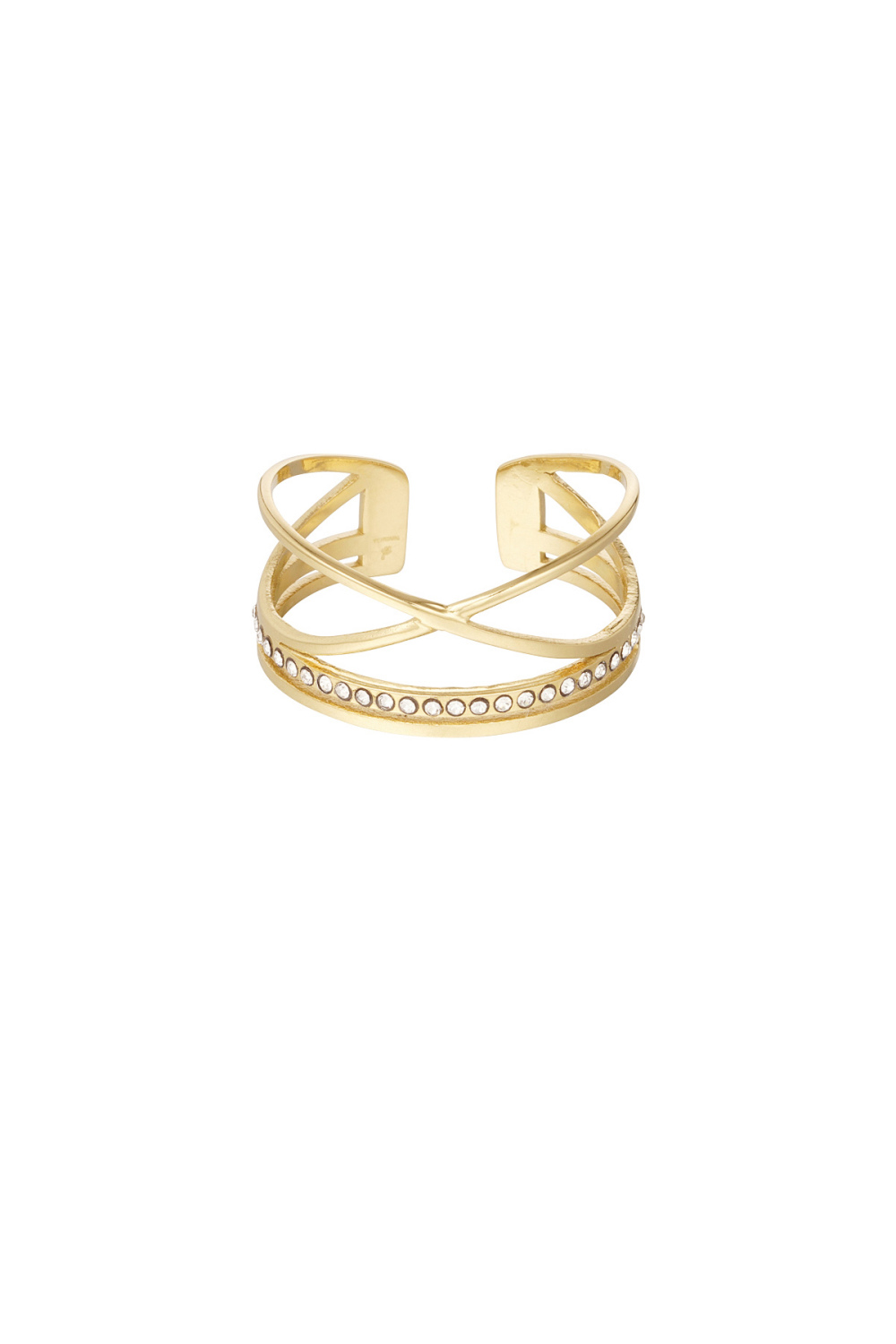 Bague Pierres Avec Croix 