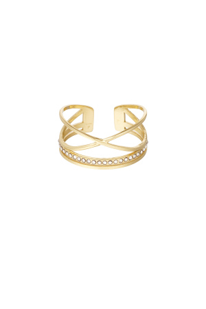 Bague Pierres Avec Croix h5 