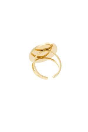 Bague Grosse Pierre - Couleur Or/Turquoise h5 Image4