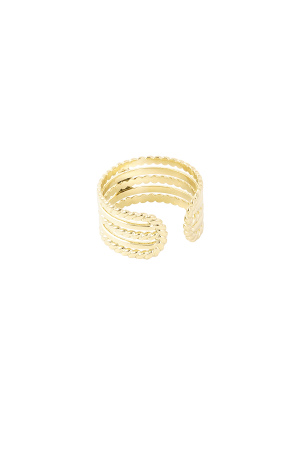 Bague Avec Pierre - Vert / Couleur Or  h5 Image3