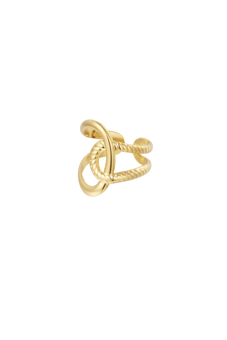 Détail noeud de bague - doré