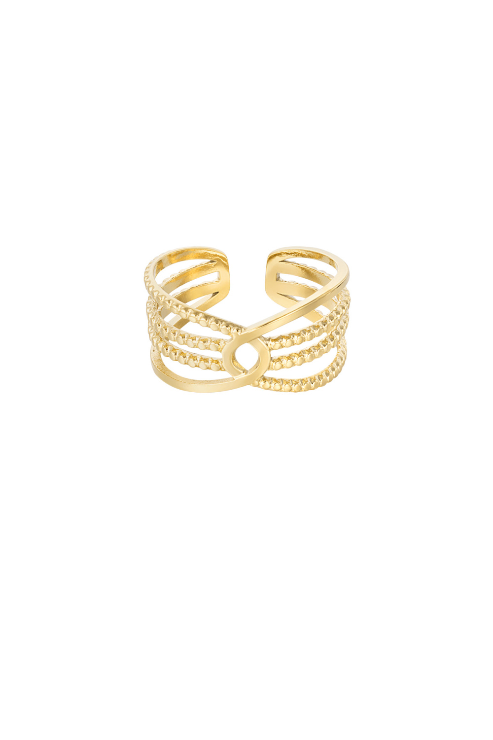 Bague Couches Connectées - Doré 