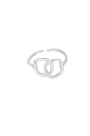 Bague Carrés Reliés h5