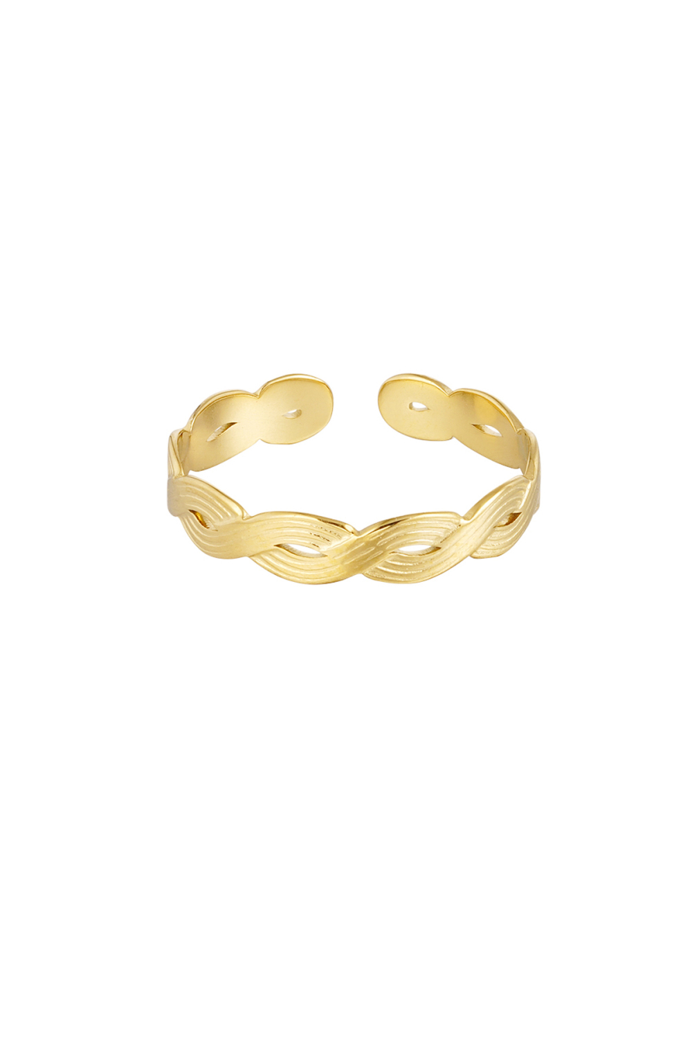 Bague Fine Tressée - Doré