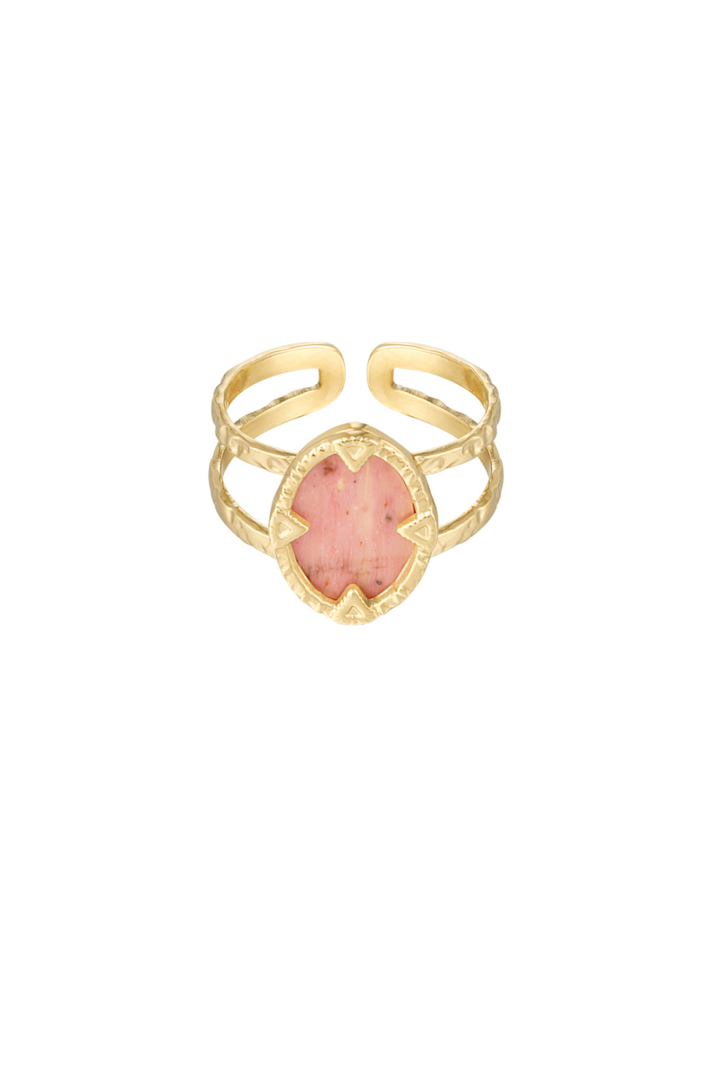 Bague Avec Pierre - Couleur Or/Rose 