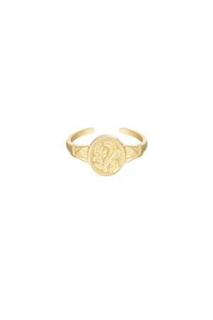 Bague Fleur Taille Unique - Doré h5