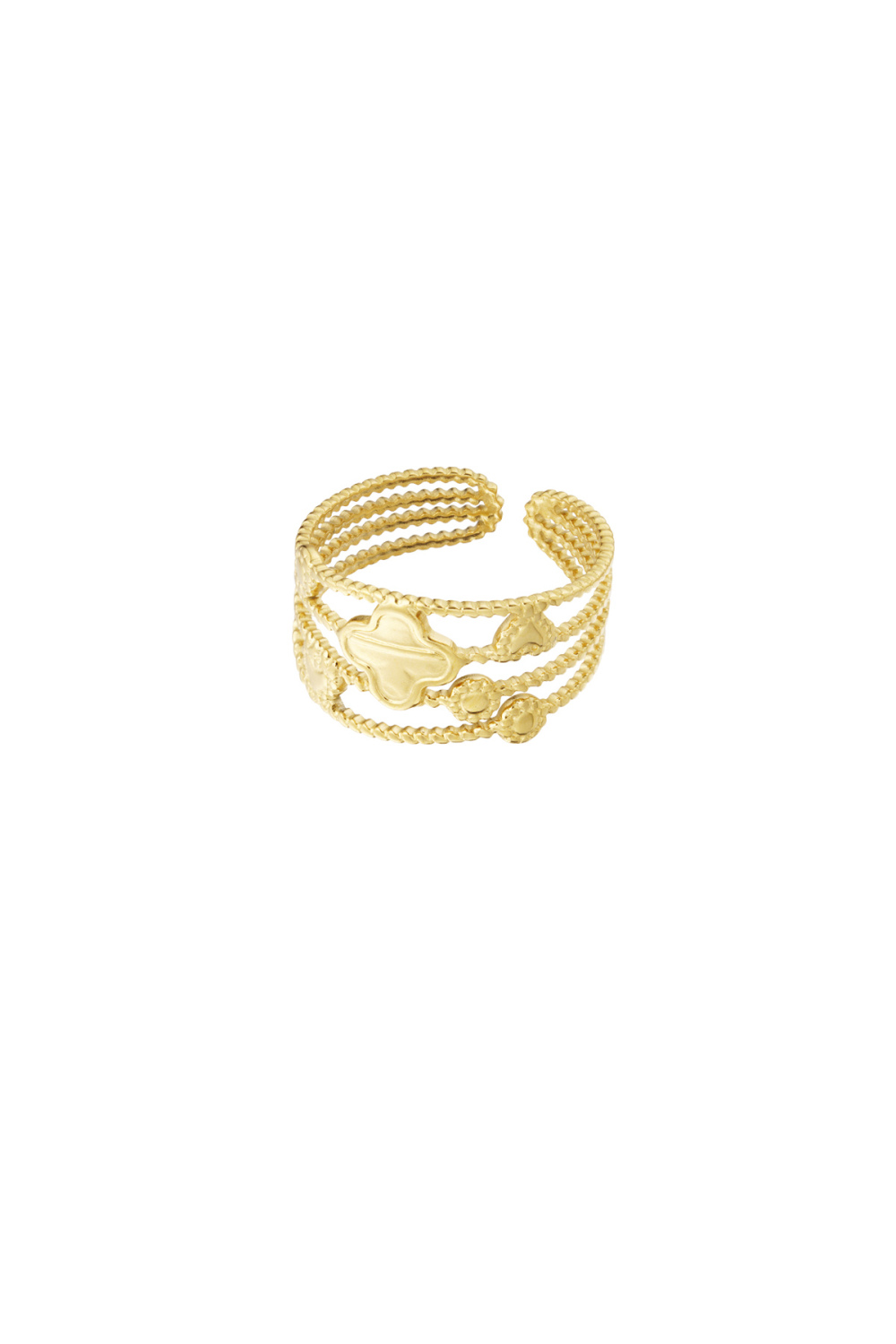 Bague Charms Quatre Couches 