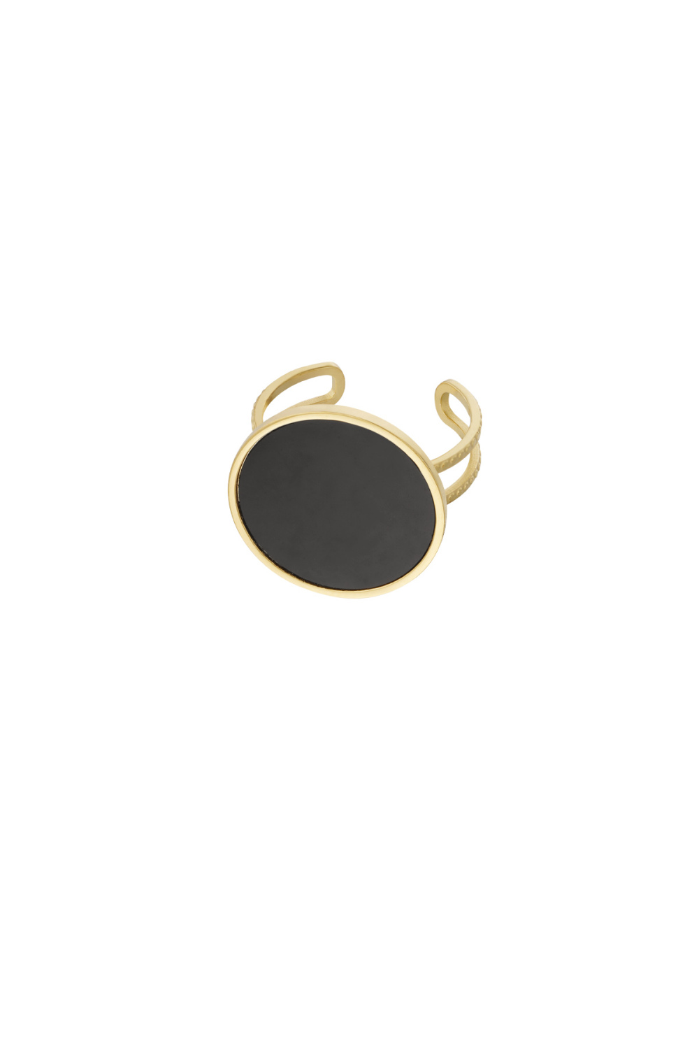 Bague Moderne - Couleur Or/Noir