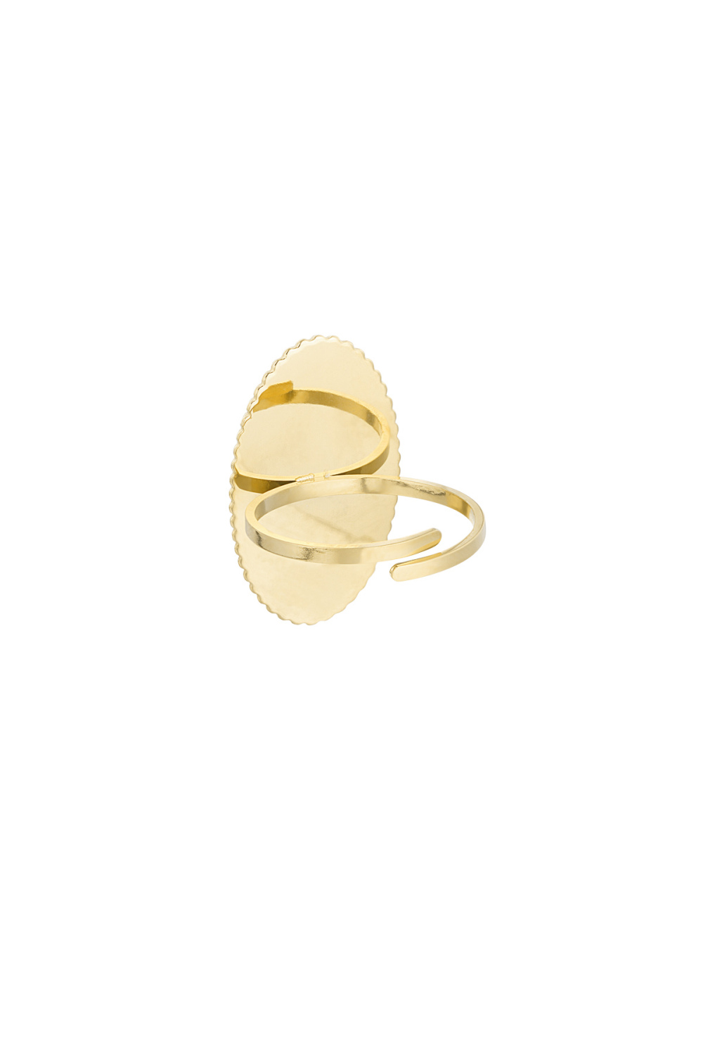 Bague Bord Vintage - Doré/Blanc Image5
