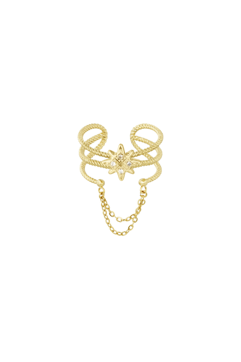 Bague Avec Étoile Et Pierre