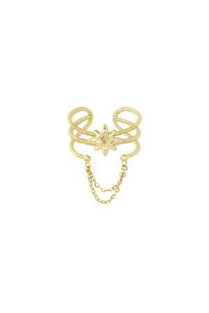 Bague Avec Étoile Et Pierre h5