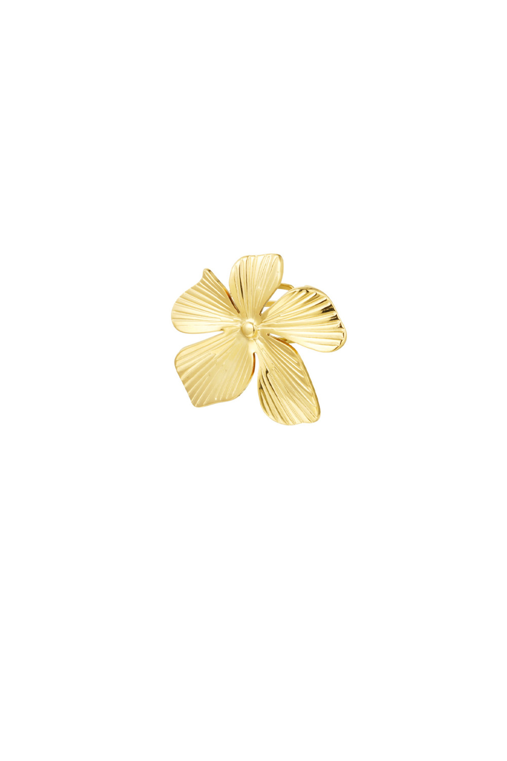 Bague Grande Fleur - Dorée 