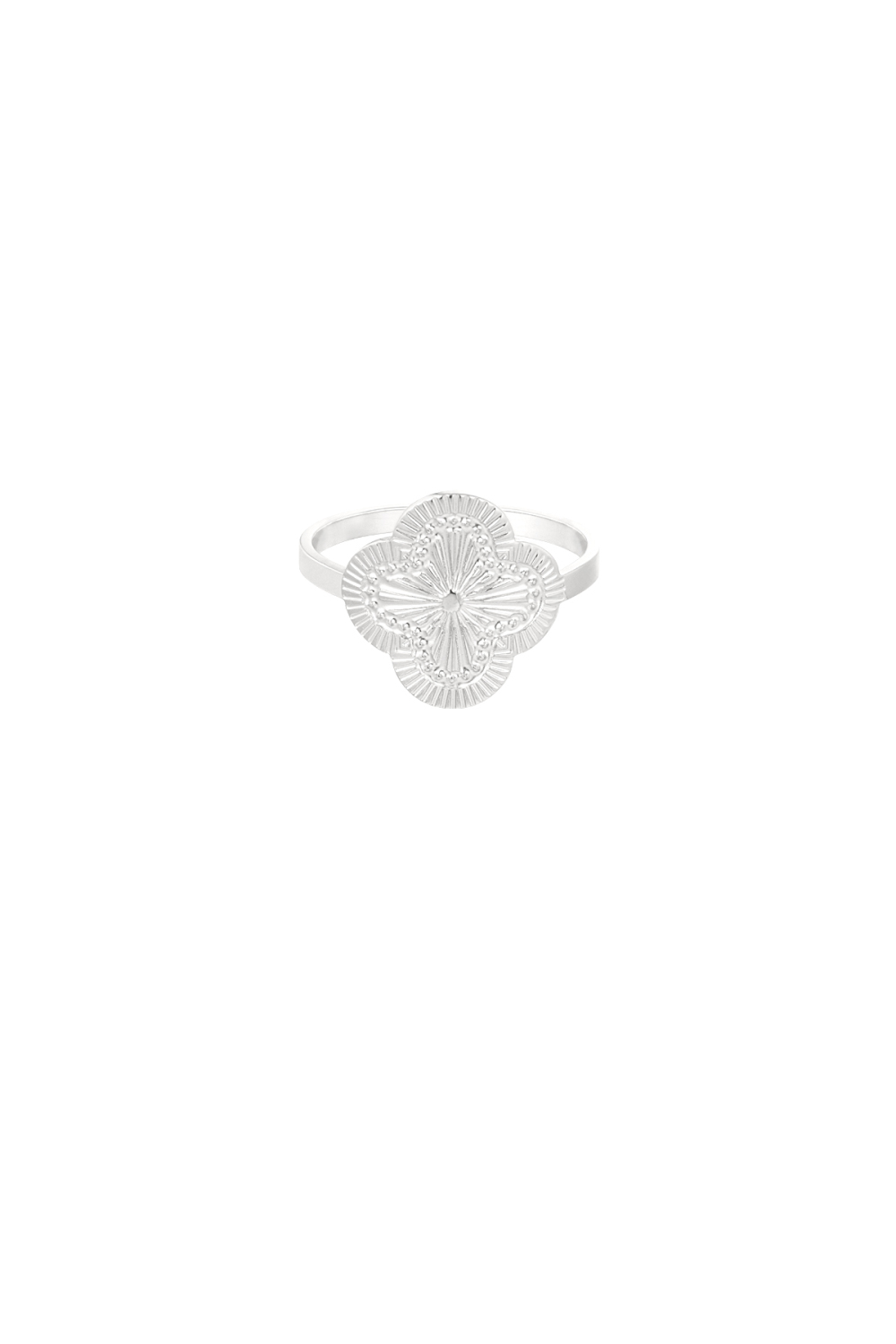 Bague Trèfle Avec Structure 