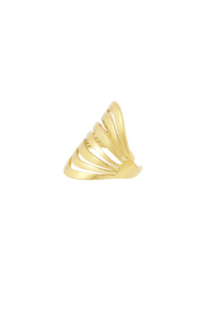 Grande Bague Superposée - Dorée h5 Image3