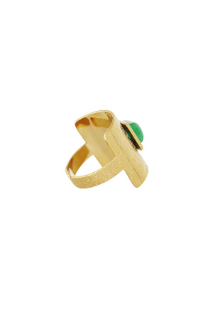 Bague Bohème Luxuriante - Dorée h5 Image4