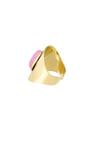 Bague Bohème Nomade - Dorée h5 Image4