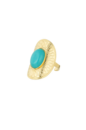 Bague Ovale Avec Pierre Verte h5 