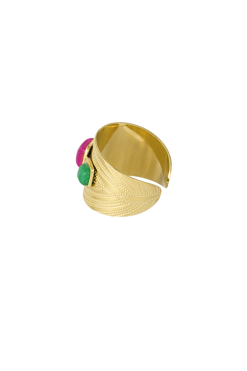 Bague Fantaisie Avec Pierres De Couleur Image4