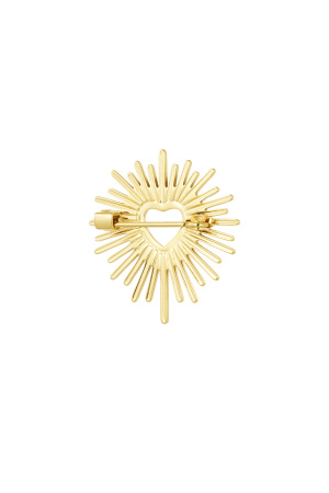 Broche Amour Soleil - Dorée  h5 Image2