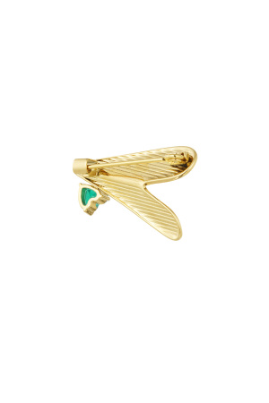 Broche Love Avec Diamant Vert h5 Image2