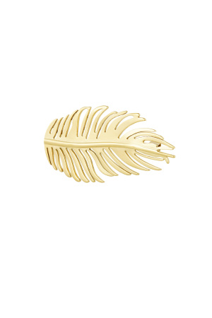 Broche Feuille - Dorée  h5 