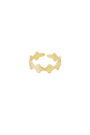 Bague Trèfle Vibes - Dorée h5 Image3