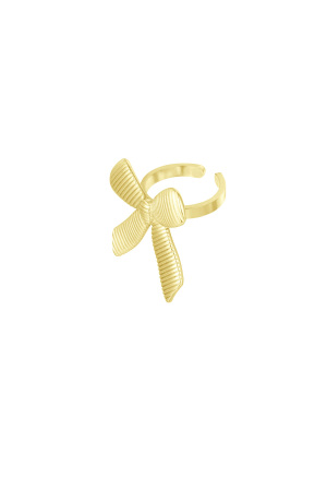 Bague Simple Avec Noeud - Doré  h5 
