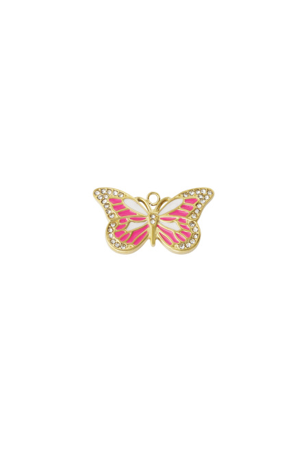Charm Papillon Rose