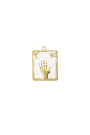 Breloque Vintage - Couleur Or Blanc h5 