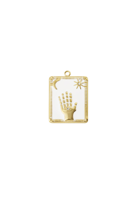 Breloque Vintage - Couleur Or Blanc