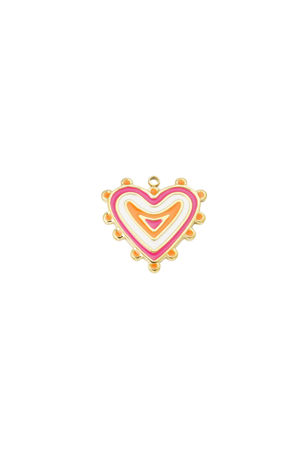 Charm Funky Love - Rose Orangé 
