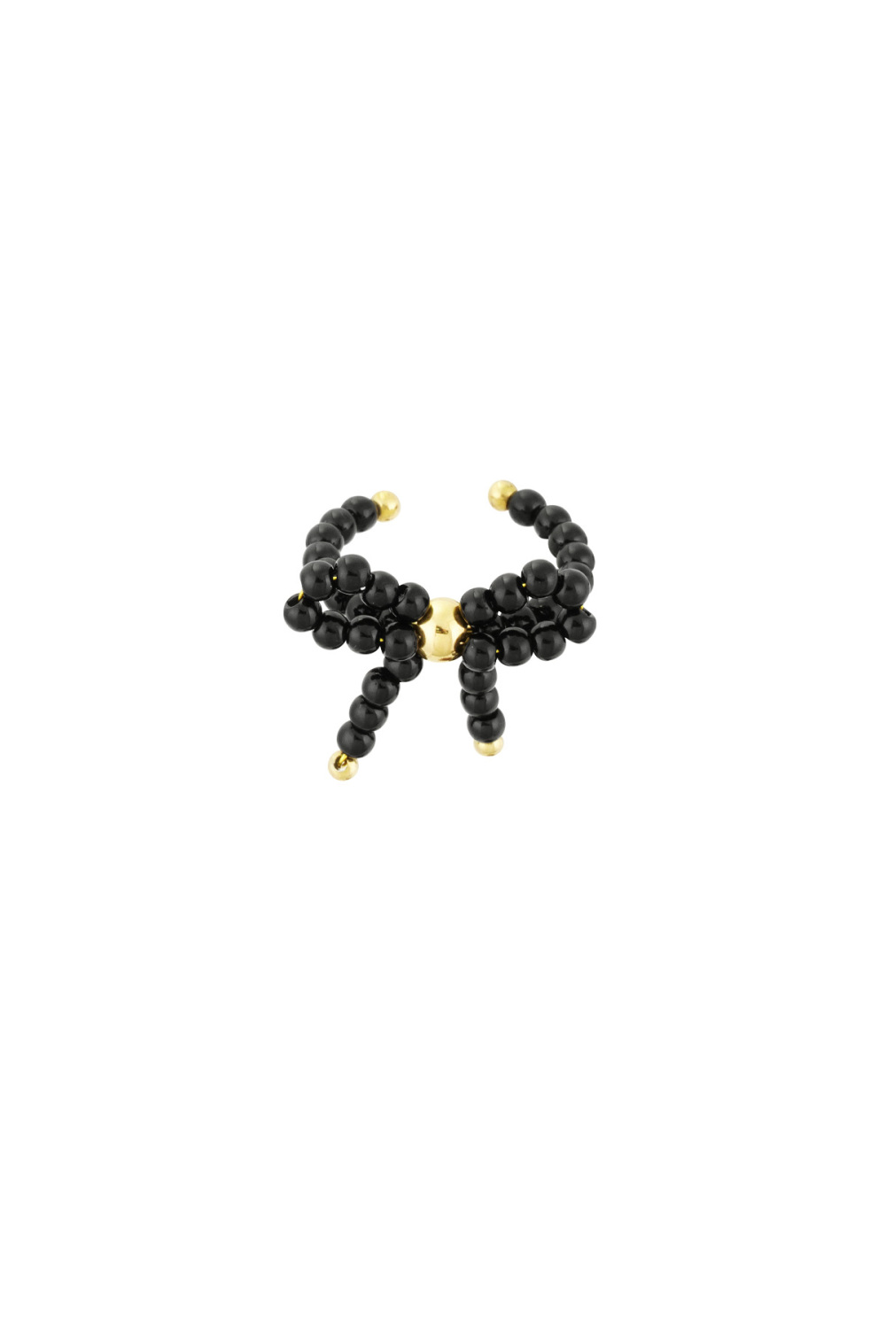 Bague Noeud Perle - Couleur Or Blanc