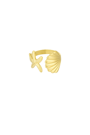 Bague Coquillage Vibes - Dorée h5 