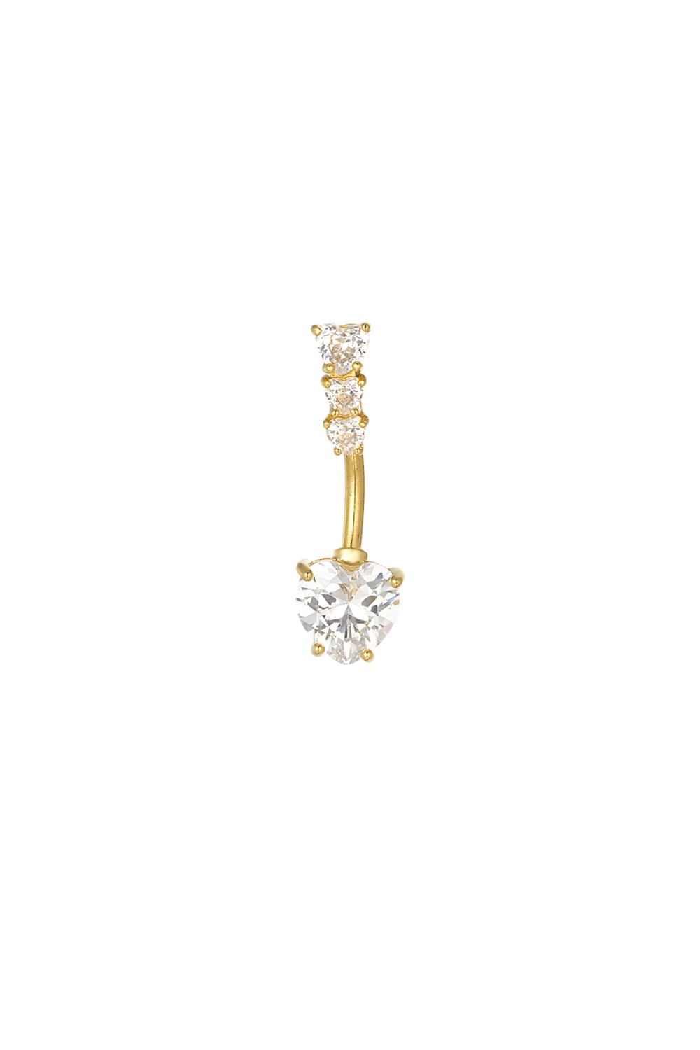 Piercing Nombril Goutte Lumineuse - Doré 