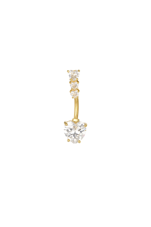 Piercing Nombril Goutte Lumineuse - Doré h5 