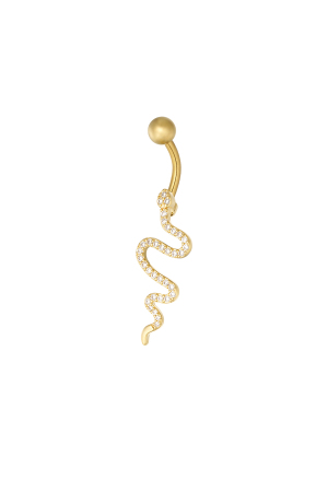 Piercing Nombril Esprit Serpent - Doré h5 