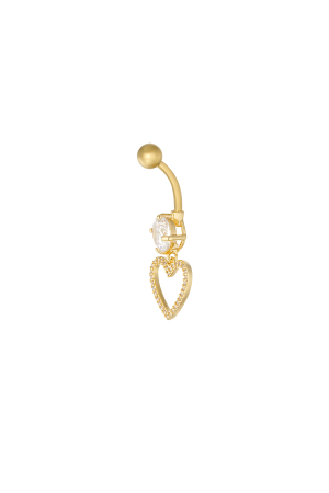 Piercing Nombril Glitter Glam - Doré h5 Image3