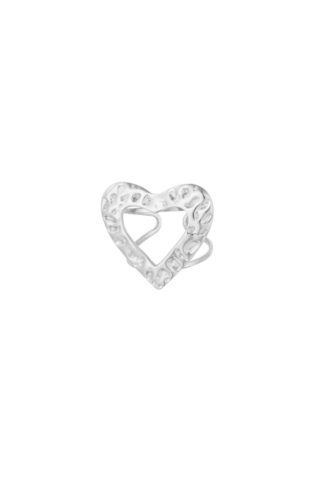 bague love texturée