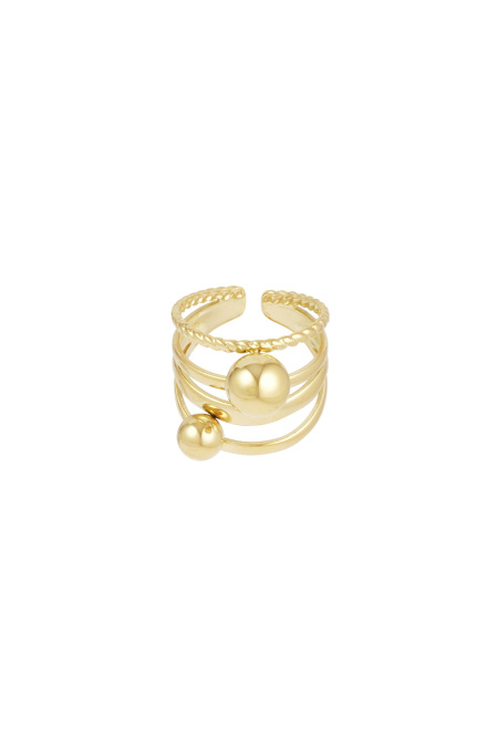 bague à anneaux superposés