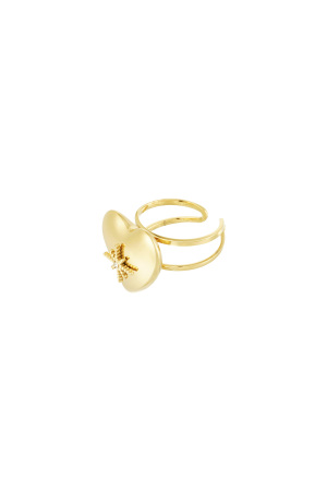 Bague Grand Coeur Avec Pierre h5 Image3