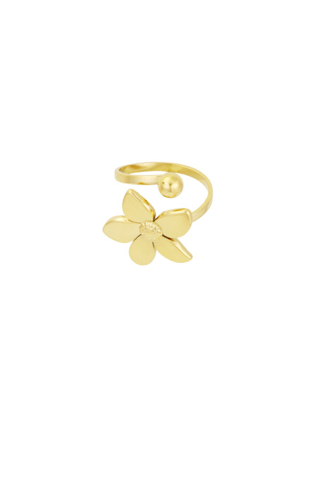 bague à pois fleuris