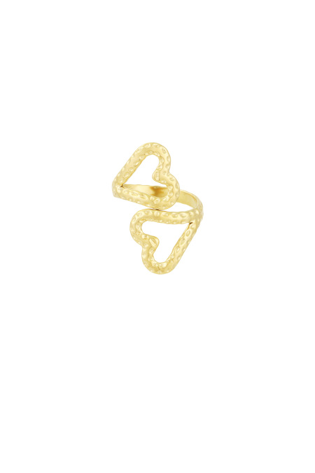 bague double coeur