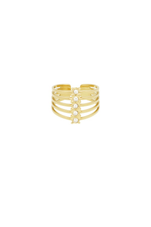 Bague Scintillante Superposée h5 